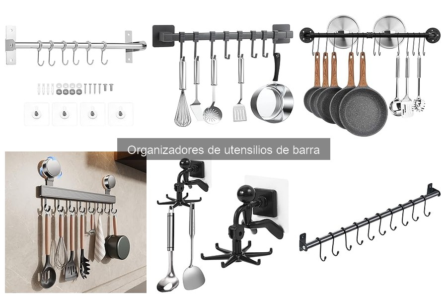 Ideas creativas para decorar con organizadores de utensilios de barra