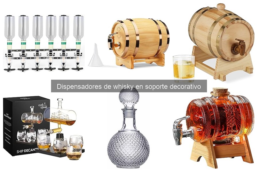 Ideas de decoración con dispensadores de whisky en casa