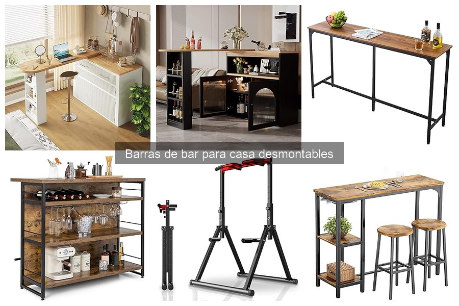 Instrucciones para montar tu barra de bar desmontable en casa