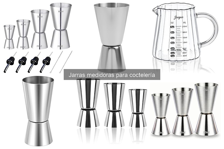 Jarras medidoras multifuncionales para coctelería en casa