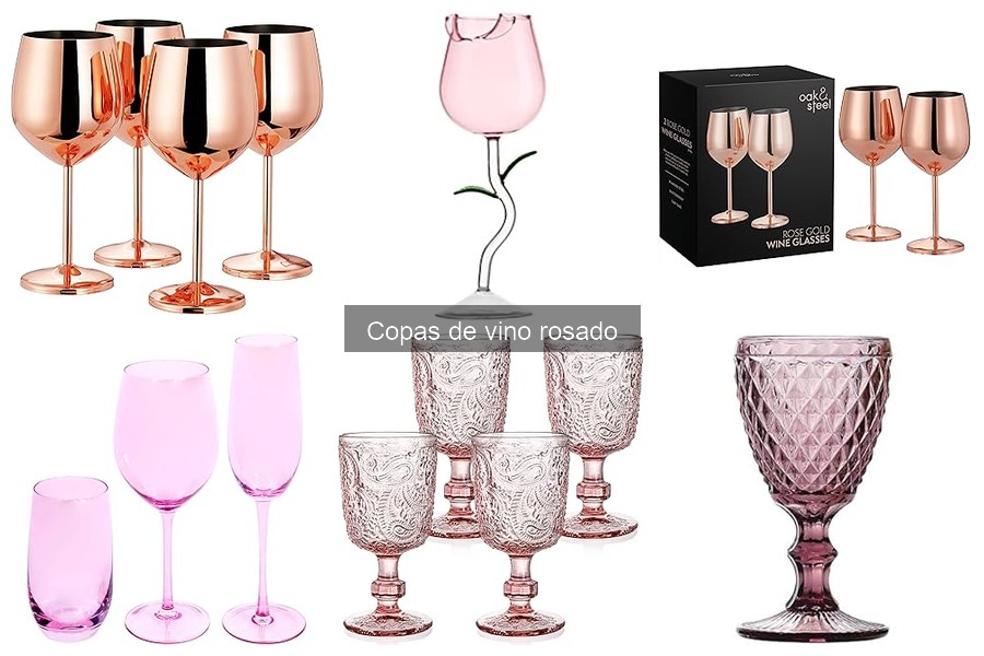 Las mejores copas de vino rosado: características y diseño