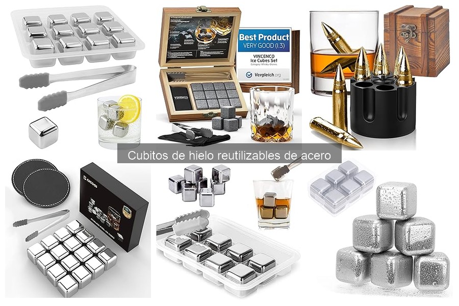 Mantenimiento de cubitos de hielo reutilizables de acero