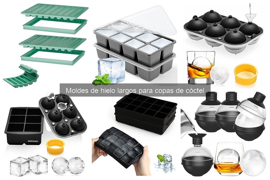 Mantenimiento de moldes de hielo para copas de cóctel