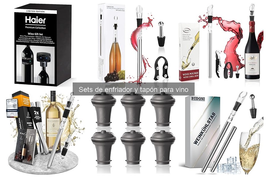 Mantenimiento del set de enfriador y tapón para vino