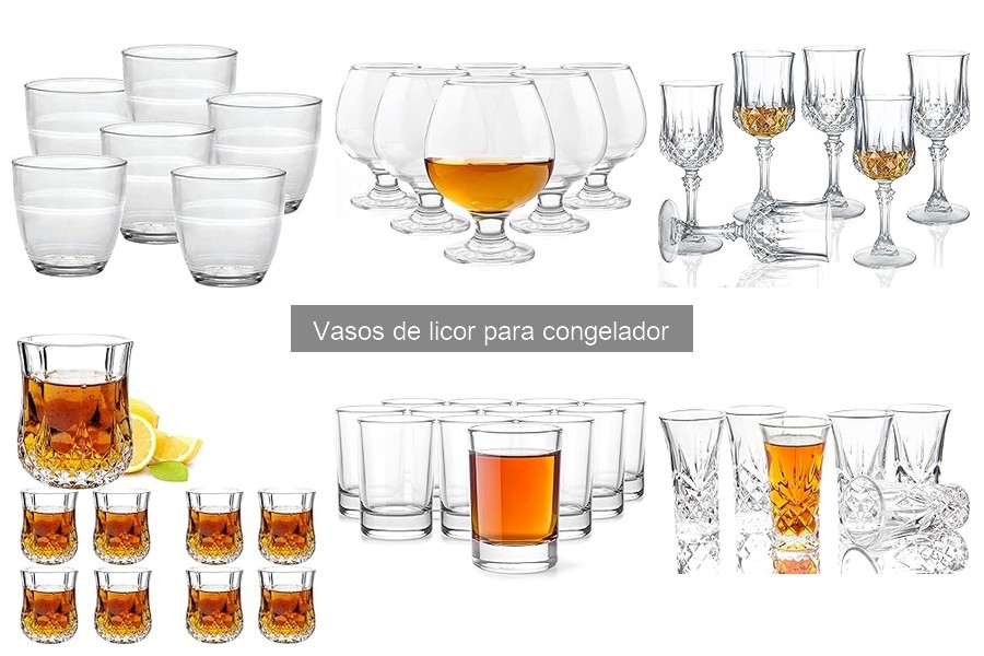 Mantenimiento y limpieza de vasos de licor para congelador