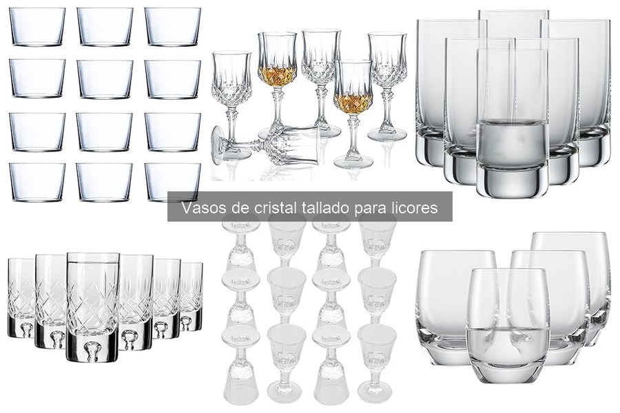 Mejor momento para usar vasos de cristal tallado en licores
