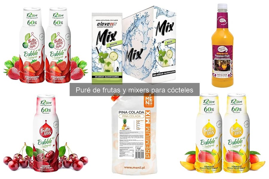 Mejora tus cócteles con purés de frutas irresistibles
