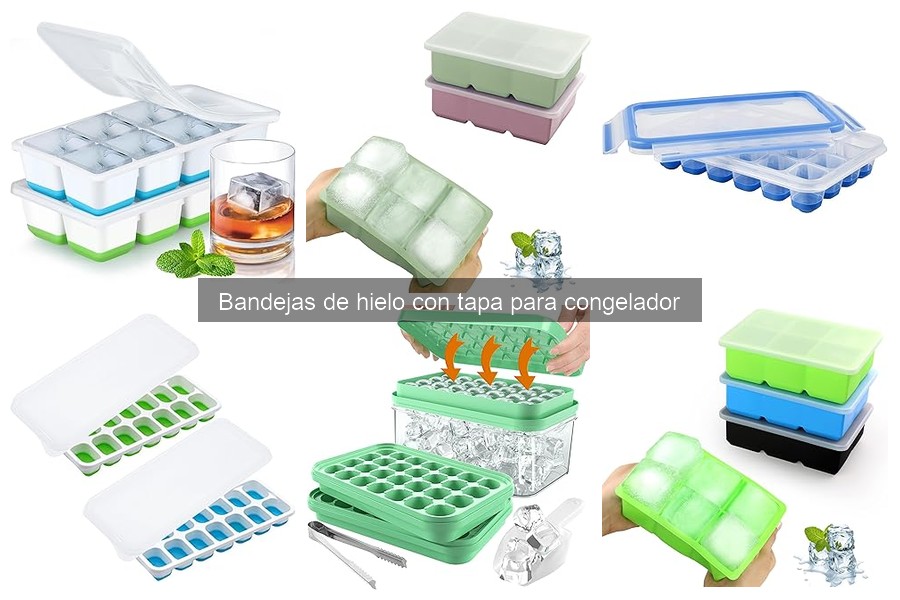 Mejores bandejas de hielo con tapa para congelador en 2023