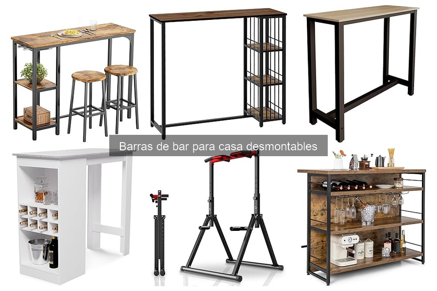 Mejores barras de bar desmontables para espacios pequeños
