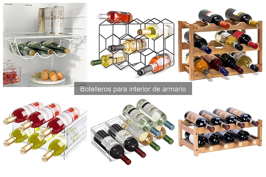 Mejores botelleros para armario en 2023: comparativa y guía