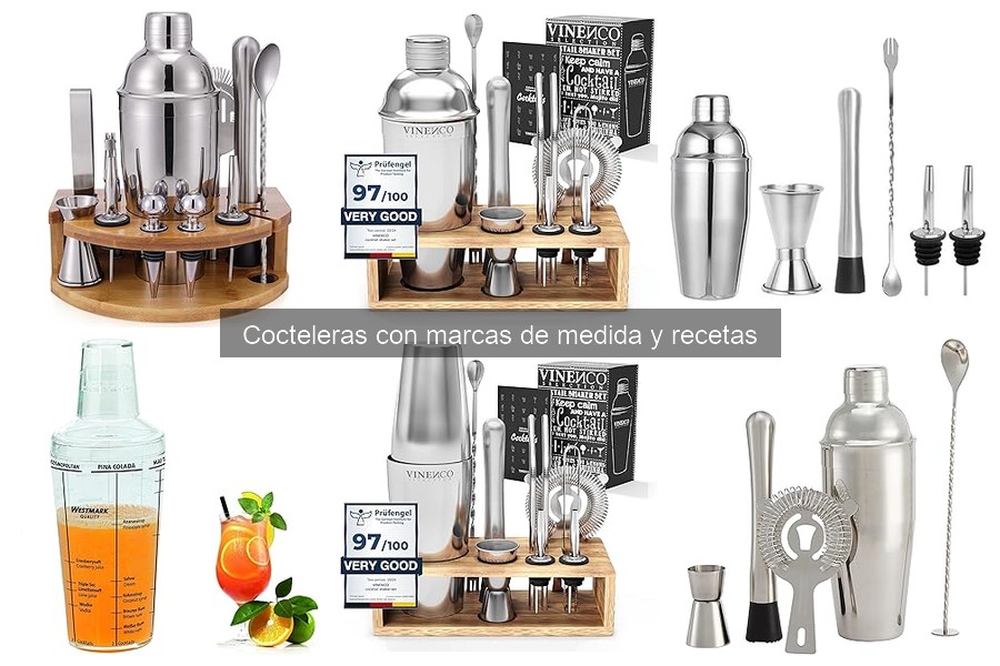 Mejores Cocteleras con Marcas de Medida y Recetas para Principiantes