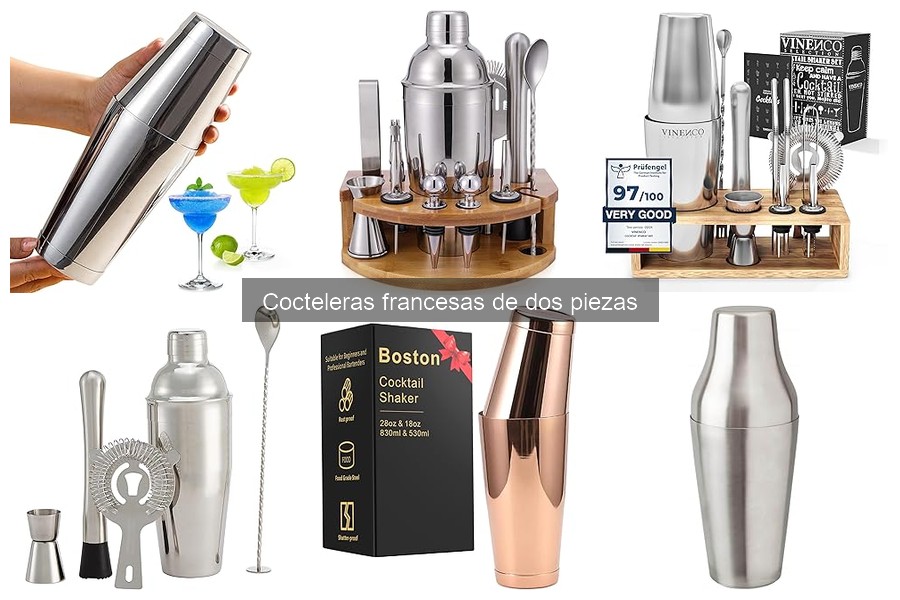 Mejores cocteleras francesas de dos piezas para principiantes