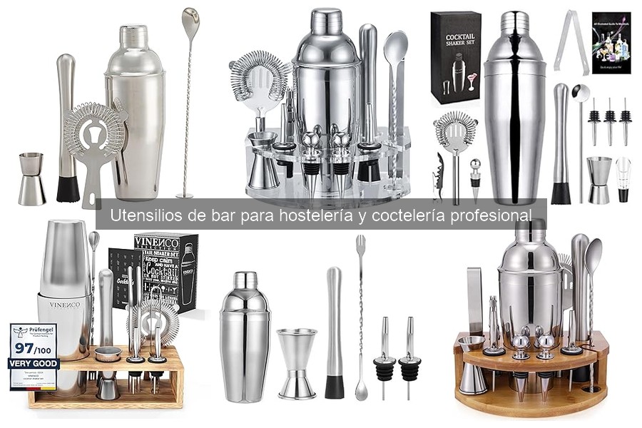 Mejores cocteleras para bartenders profesionales: comparativa