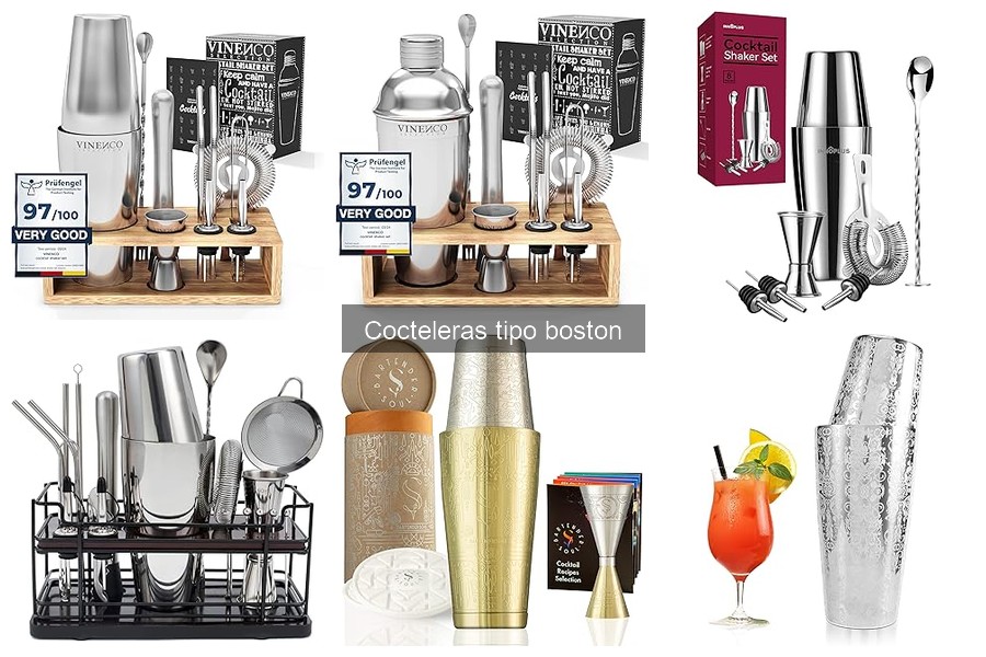 ** Mejores cocteleras tipo Boston para principiantes