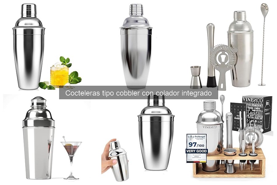 Mejores cocteleras tipo cobbler para principiantes