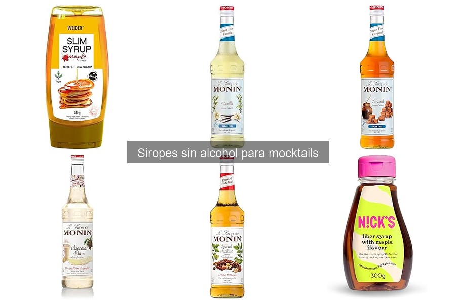 Mejores combinaciones de siropes para mocktails creativos