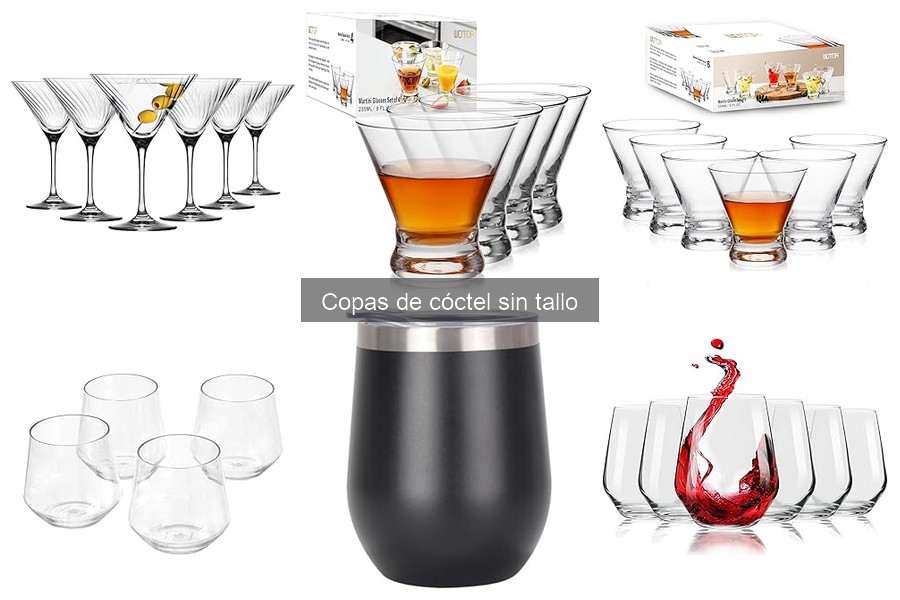 Mejores copas de cóctel sin tallo para principiantes