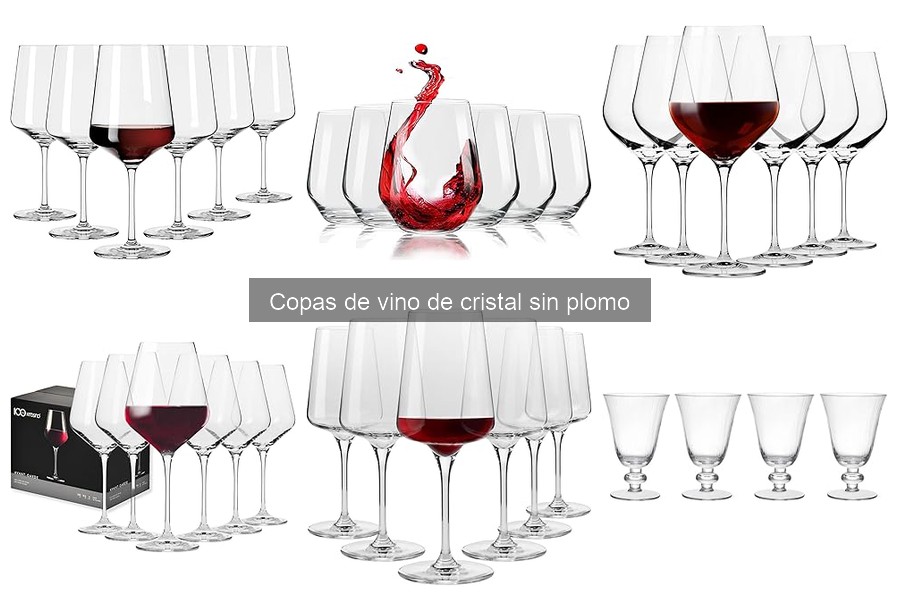 Mejores copas de vino de cristal sin plomo para regalar