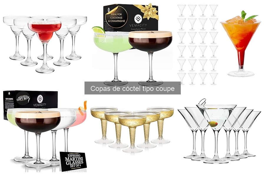 Mejores copas tipo coupe para fiestas y eventos