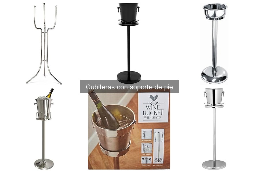 Mejores cubiteras con soporte de pie para eventos en casa