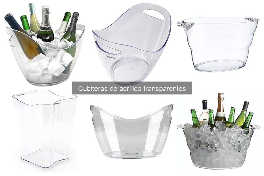 Mejores cubiteras de acrílico transparentes para tus bebidas
