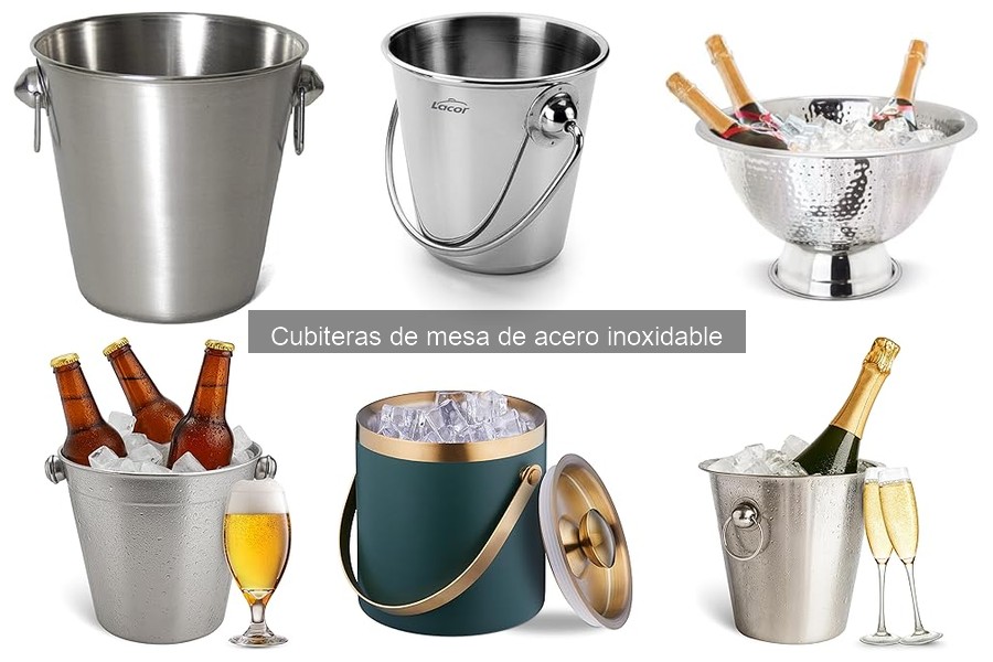 Mejores cubiteras de mesa de acero inoxidable para cócteles
