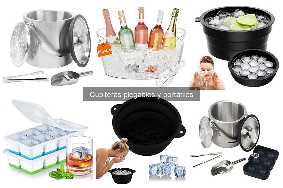 Mejores cubiteras plegables y portátiles para camping