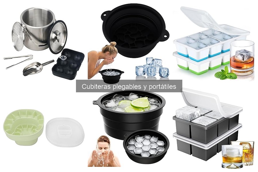 Mejores cubiteras plegables y portátiles para tus fiestas
