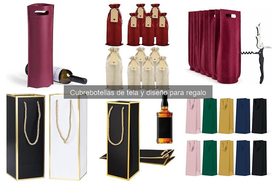 Mejores cubrebotellas de tela para regalar en ocasiones especiales