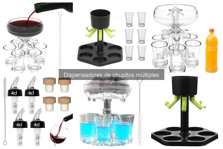 Mejores dispensadores de chupitos múltiples para fiestas