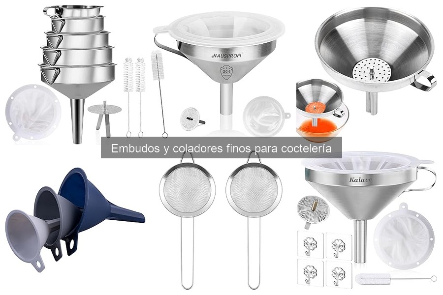 Mejores embudos y coladores finos para coctelería en 2023