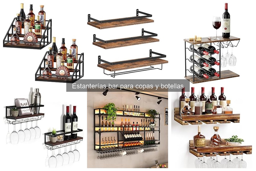 Mejores estanterías bar para espacios pequeños: comparativa
