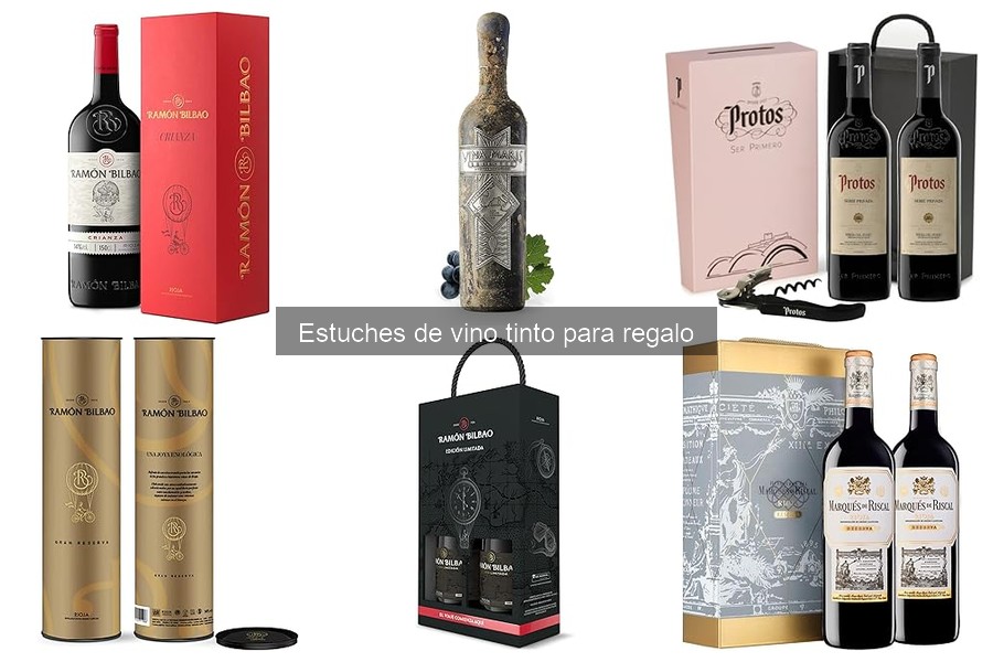 Mejores estuches de vino tinto para regalar en 2023