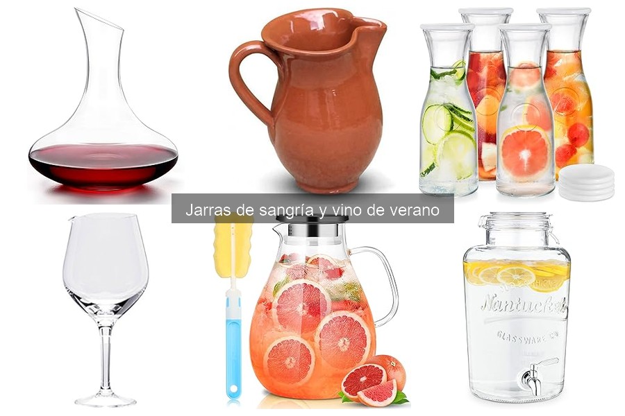 Mejores jarras de sangría y vino para eventos