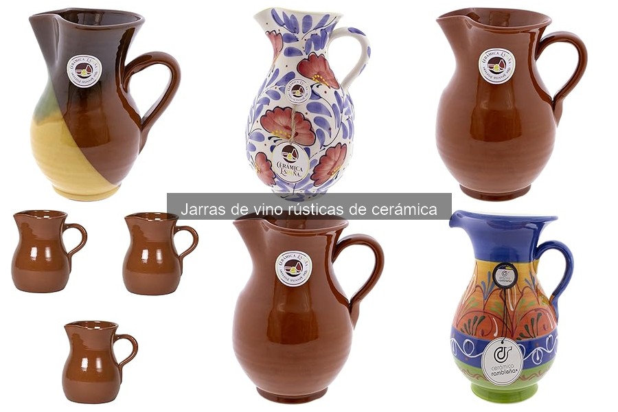 Mejores jarras de vino rústicas de cerámica comparativa 2023