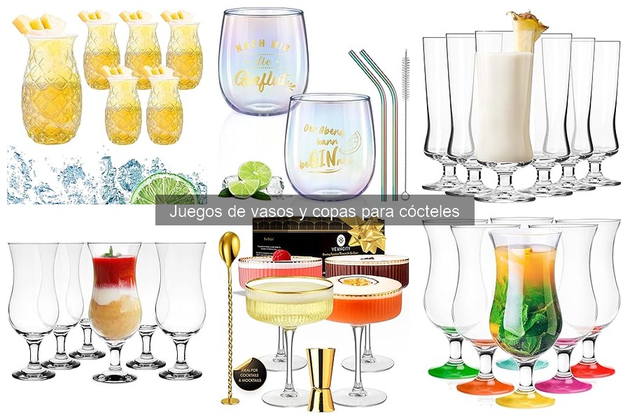 Mejores juegos de vasos para cócteles según tu presupuesto