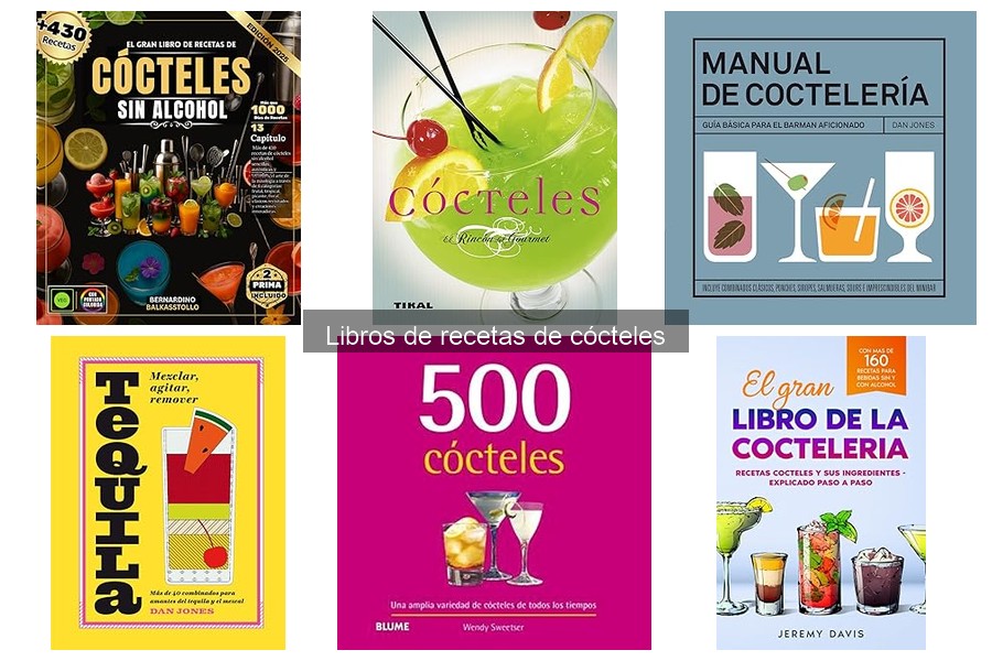 Mejores libros de recetas de cócteles para principiantes