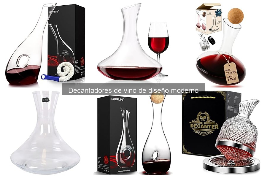 Mejores lugares para comprar decantadores de vino modernos