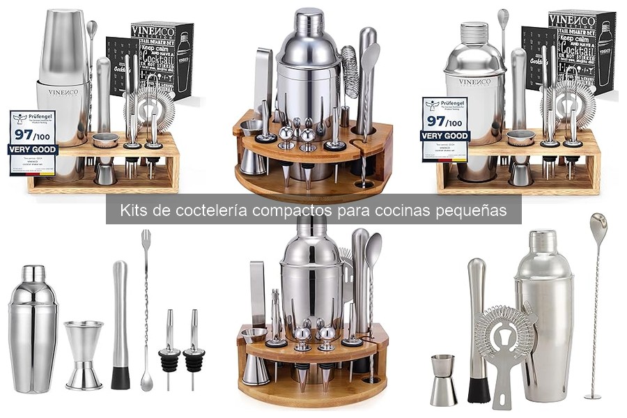 Mejores marcas de kits de coctelería compactos para casas pequeñas