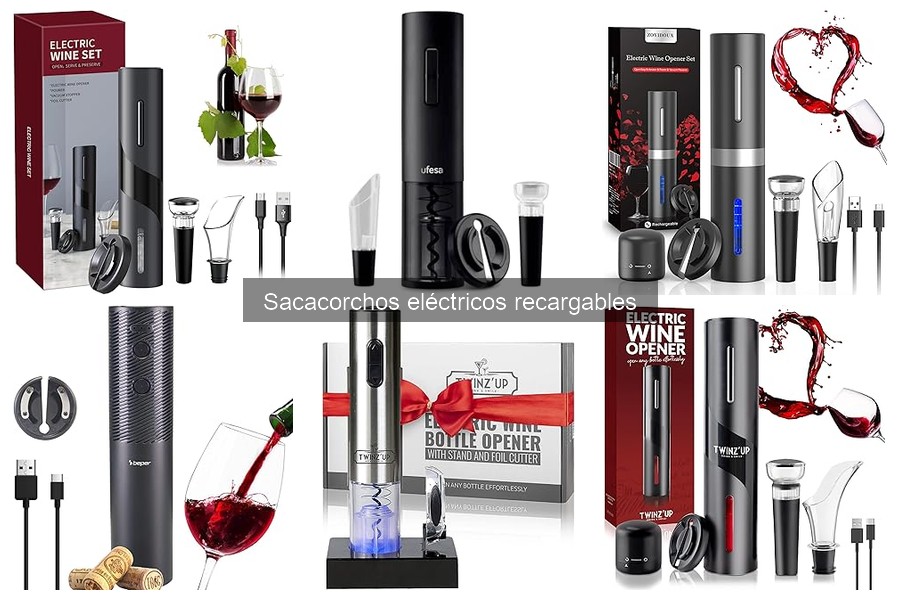 Mejores marcas de sacacorchos eléctricos recargables