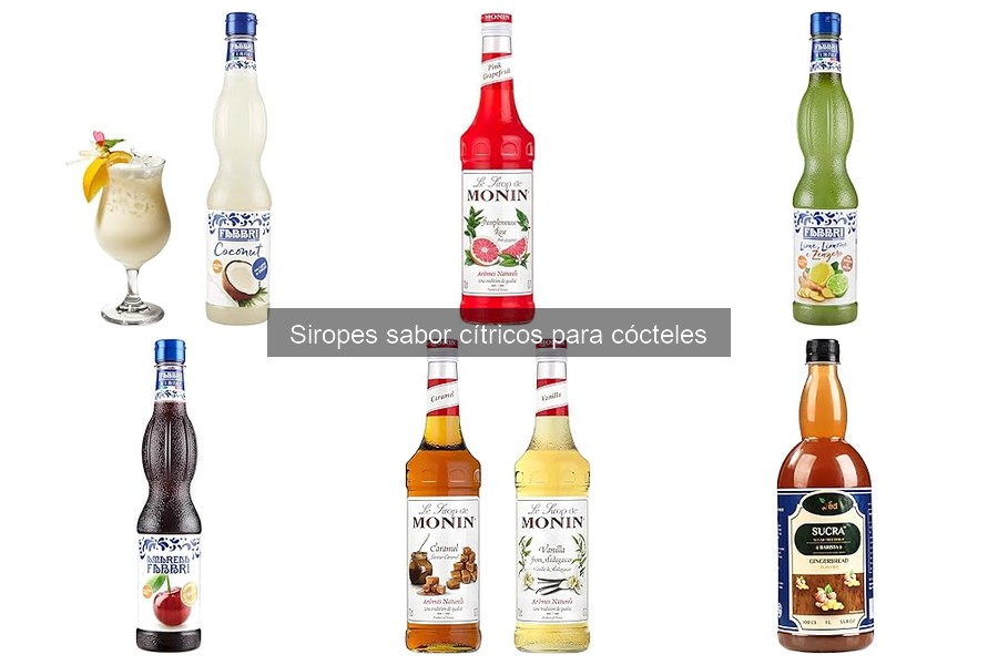 Mejores marcas de siropes cítricos para cócteles en 2023