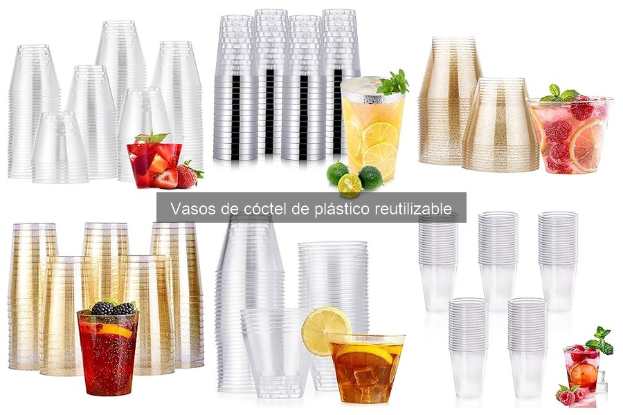 Mejores marcas de vasos de cóctel de plástico reutilizable