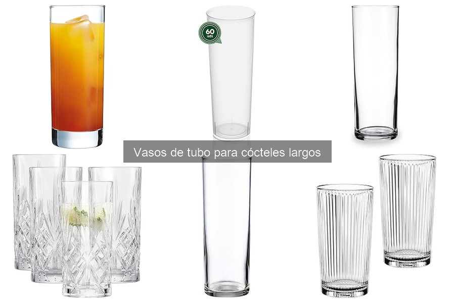 Mejores marcas de vasos de tubo para cócteles largos