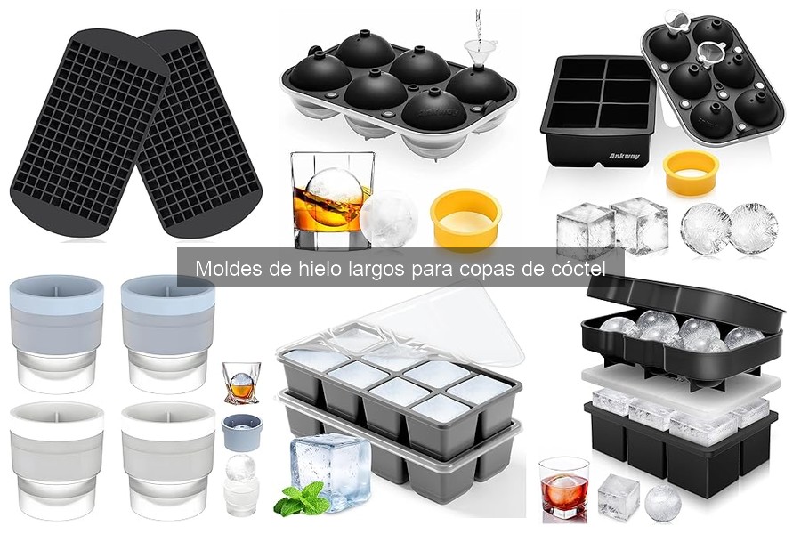 Mejores moldes de hielo largos para cócteles: comparativa 2023