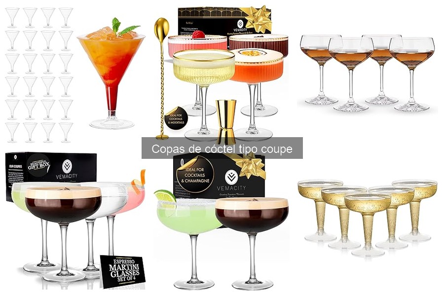 Mejores ofertas de copas tipo coupe para tus cócteles