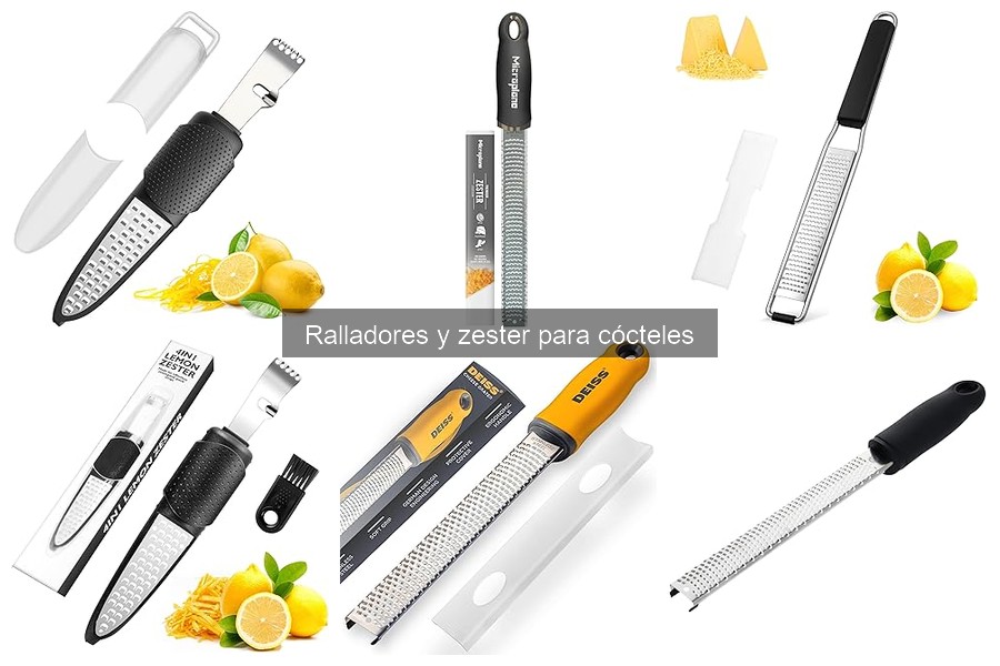 Mejores ofertas en ralladores y zesters para cócteles