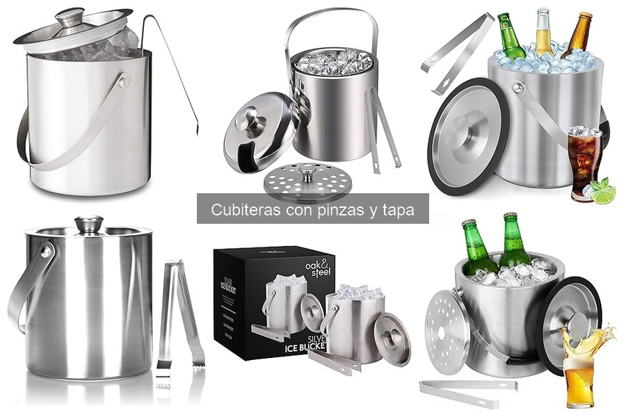 Mejores ofertas para comprar cubiteras con pinzas y tapa