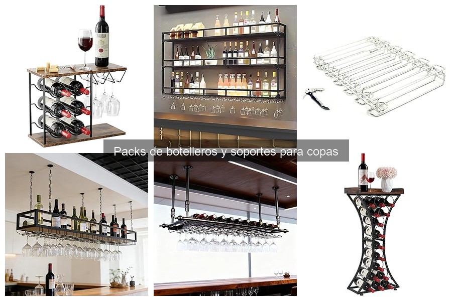 Mejores packs de botelleros y soportes para copas en 2023