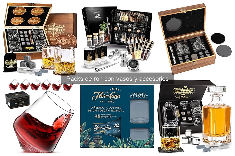 Mejores packs de ron con vasos para regalar en 2023