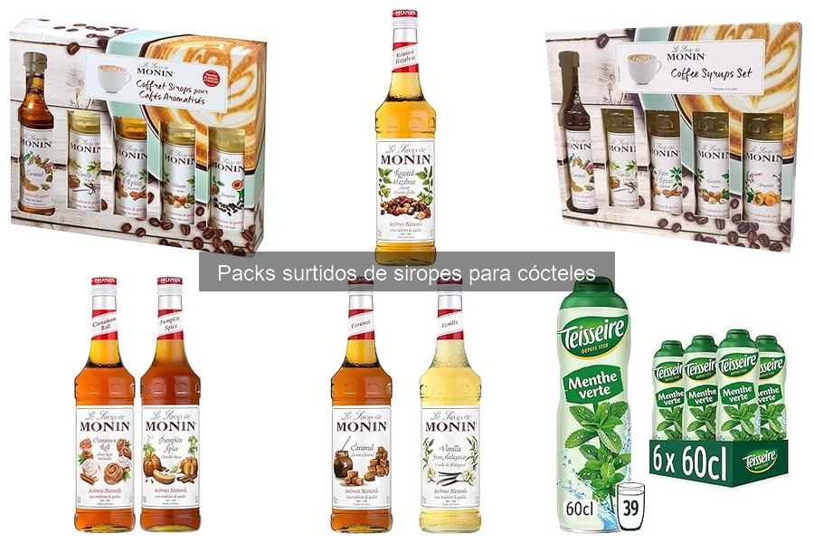 Mejores packs de siropes para principiantes en coctelería